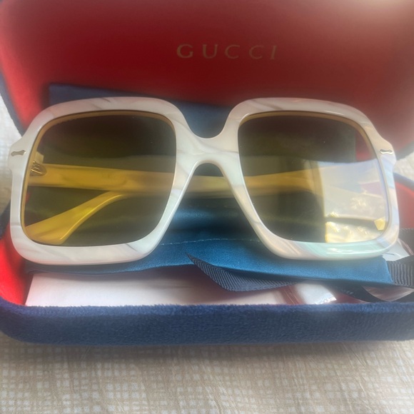 Gucci Sunglasses GG1241S  002 Havana yellow Woman made in italy - Picture 1 of 14